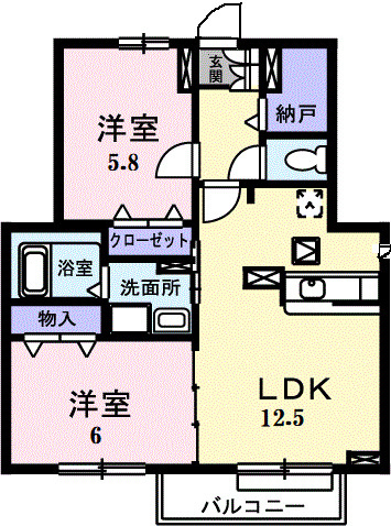 アンソレイユの間取り