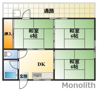 パシフィックメゾン伯方町の間取り