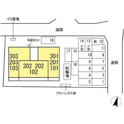 【区画図】 | Ｄ－ＲＯＯＭ春日Ａ