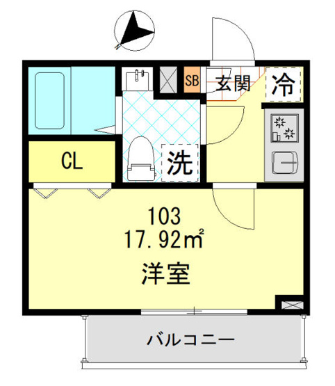【間取り】 | インベスト蒲田Ｅａｓｔ７