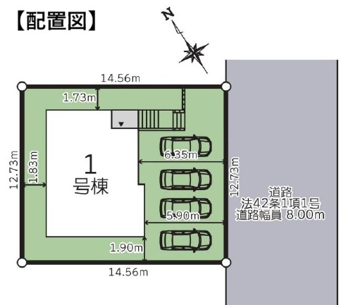 【新築戸建】札幌市清田区清田9条3丁目1棟の区画図