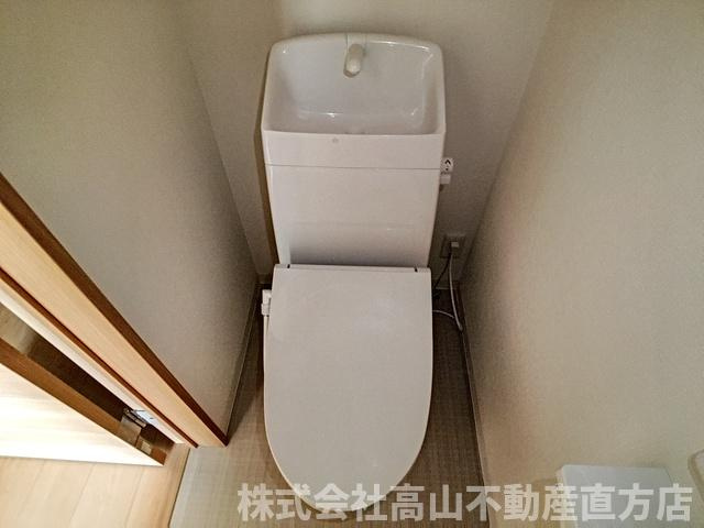 直方市大字感田のアパートのトイレ