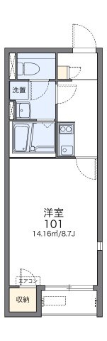 廿日市市宮内のアパートの間取り|画像2