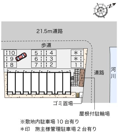 大竹市黒川１丁目のアパートの区画図|画像4