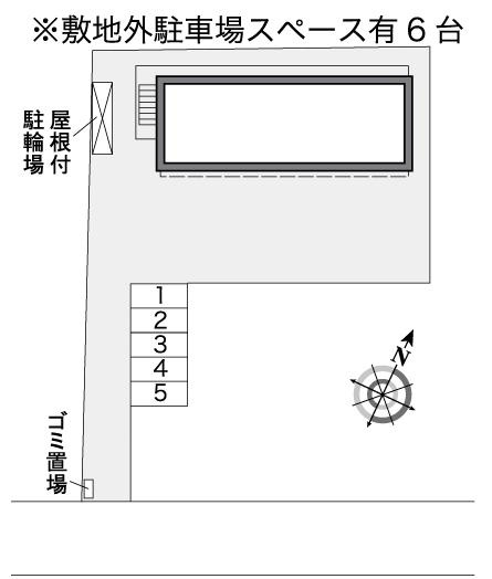 大竹市南栄３丁目のアパートの区画図|画像4