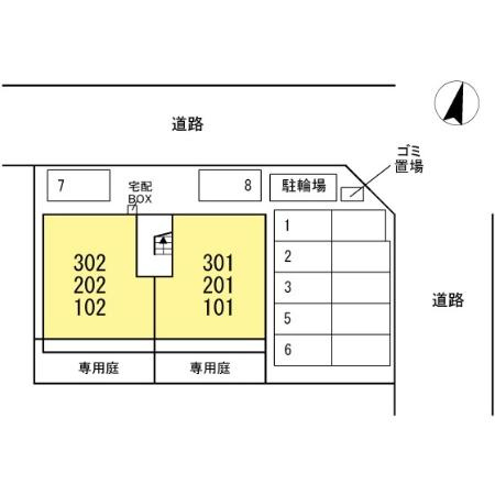 Ｓｕｎｎｙ Ｆｌａｔ ＹＡＳＵＤＡの区画図