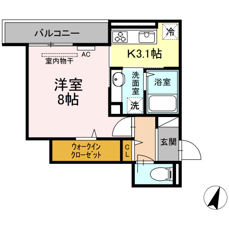 Ｎメゾン・ルナの間取り