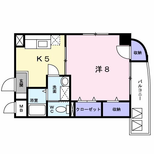 ＶｉｅｎｔＮａｋａｈｉｒｏＡｖの間取り|間取図