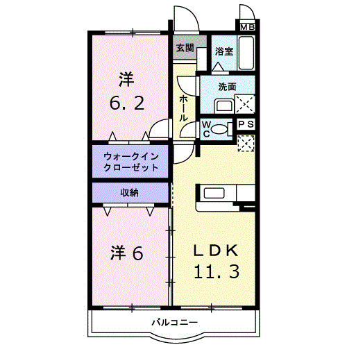 シェーネ・Ｆの間取り|間取図