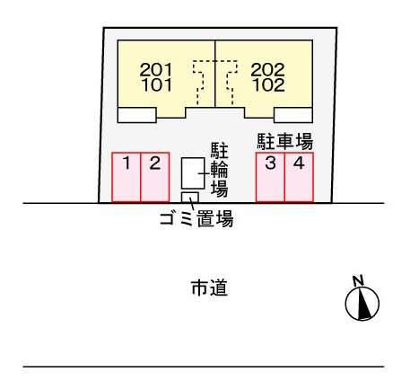 カルム　グランツの駐車場|駐車場