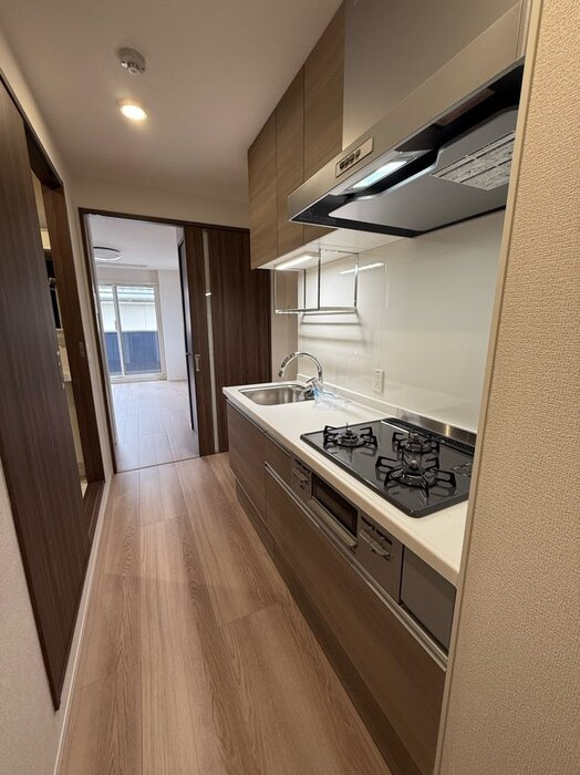 Ｄ－ＲＯＯＭ高須２丁目 A棟のキッチン|システムキッチン