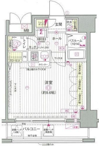 エステムプラザ品川駅前５ｔｈＡｖｅｎｕｅの間取り|間取りです。