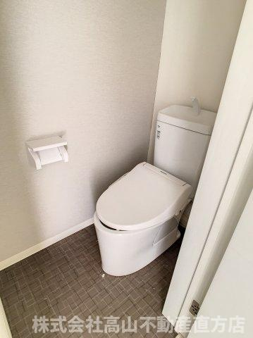 直方市大字感田のアパートのトイレ