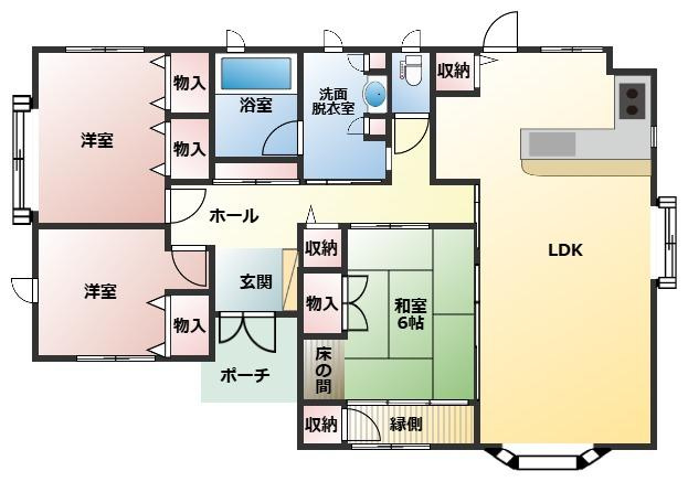中古：早水町3513番12の間取り