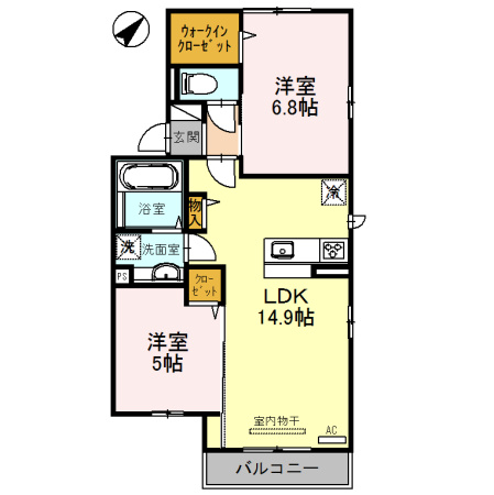 【間取り】 | ヴィラアステールA棟
