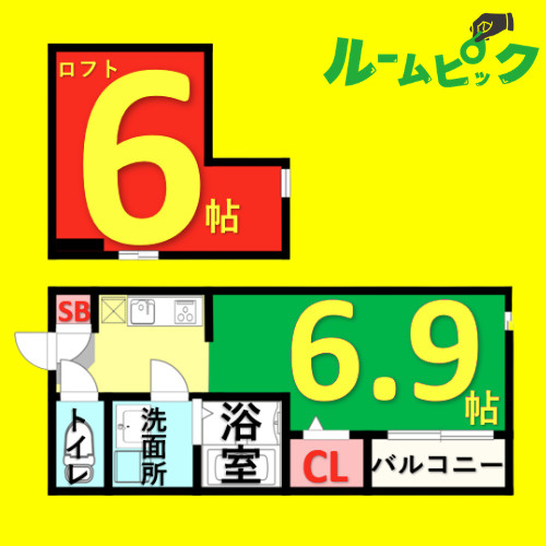 ディオステージ新栄　名古屋市賃貸　仲介手数料無料の間取り