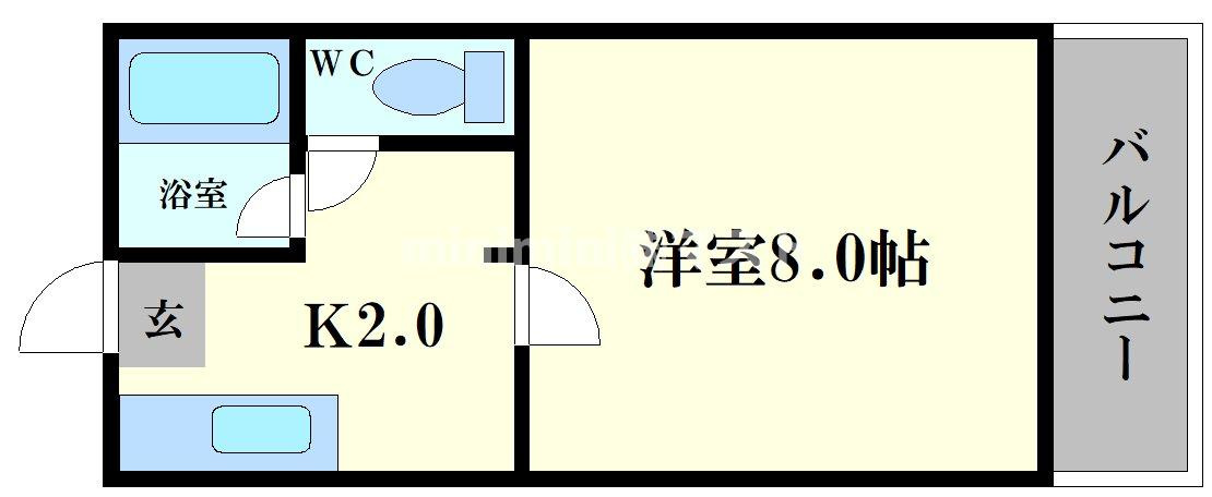 アベニューフロベールの間取り
