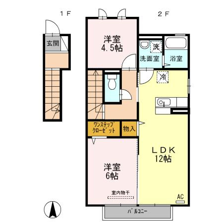 【間取り】 | リーバス・E・イノセント B棟