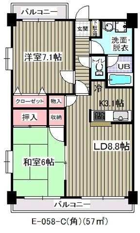 アウラ１０(E-058)の間取り