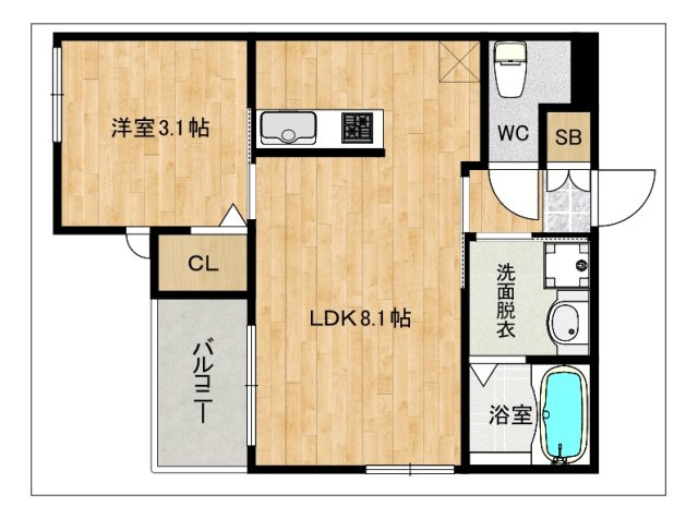 【間取り】 | エクシア前原駅A棟