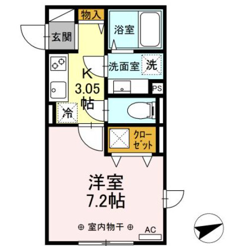 プレシャスコート聖蹟の間取り