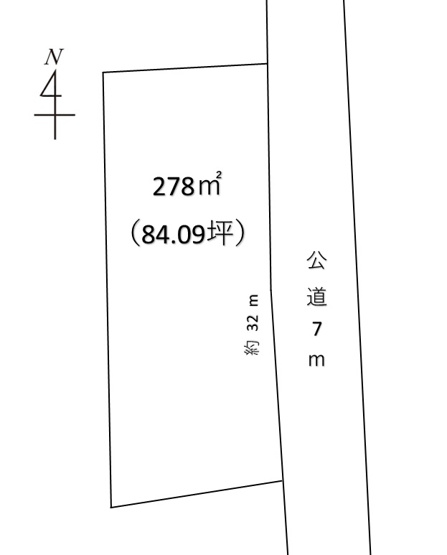 【土地図】 | 深谷市稲荷町北　1000万　土地