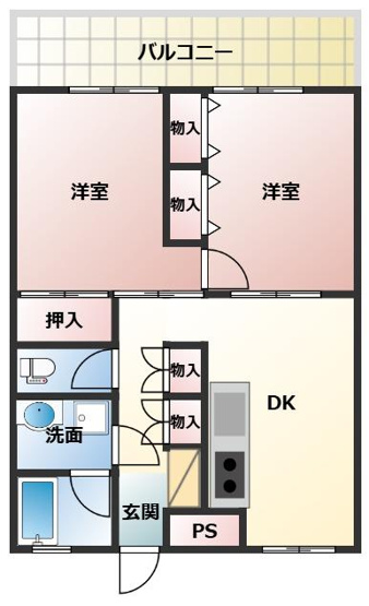 【間取り】 | 第２丸八マンション