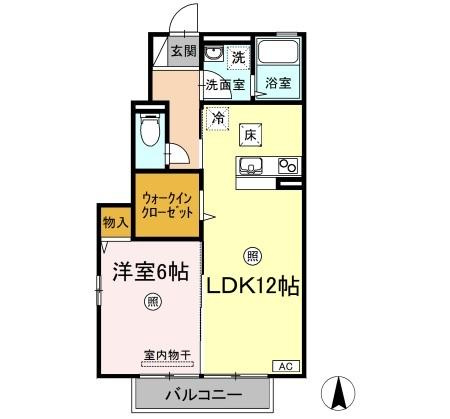 【間取り】 | リーバス・E・イノセント B棟
