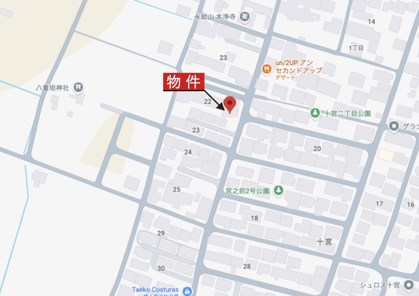 鈴鹿市十宮2丁目の地図|詳細Map