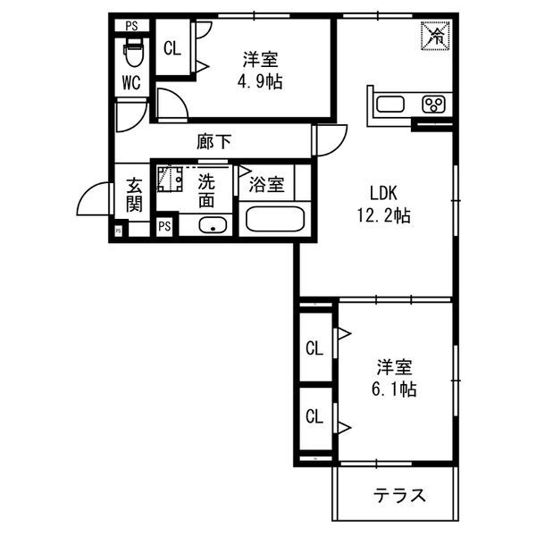 ミルソレアードの間取り