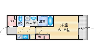 【間取り】 | S-RESIDENCE桜本町beren | 略図の為、現状優先
