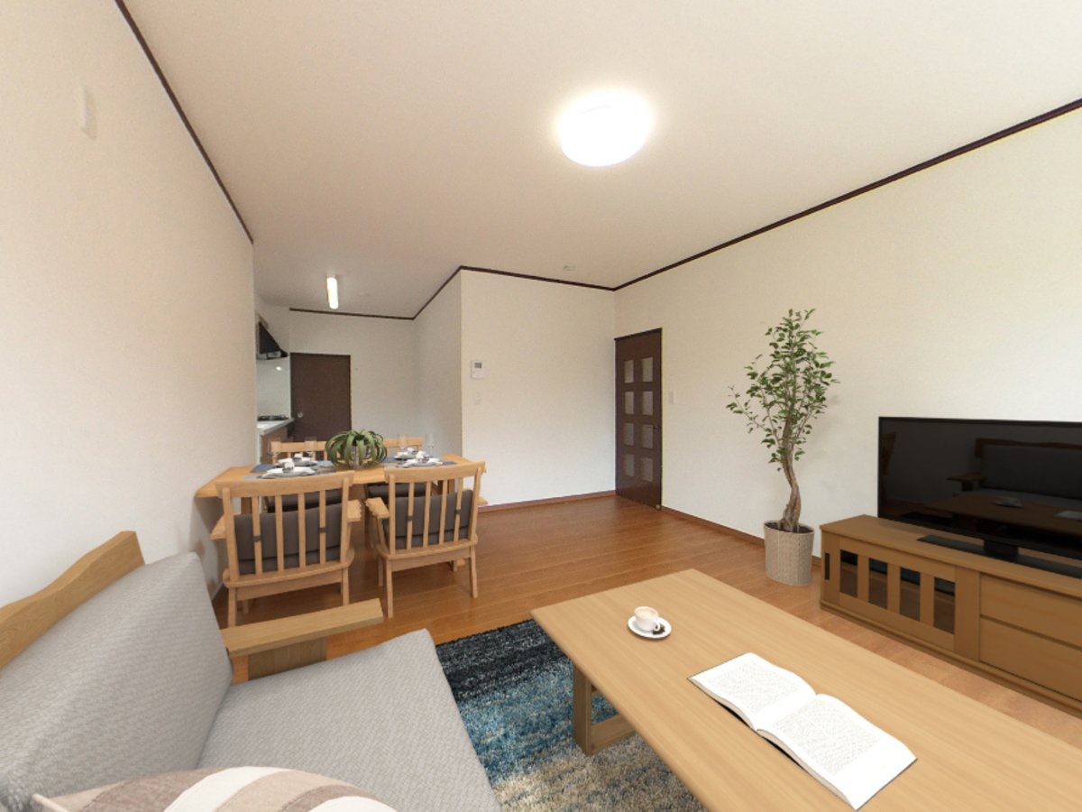 小山市羽川　中古戸建　敷地47坪の居間・リビング