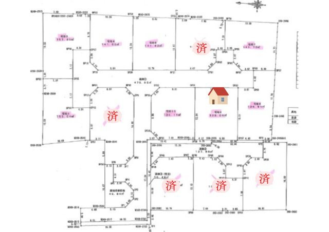伊予郡松前町大字南黒田9号地　 住宅用地の区画図|9号地