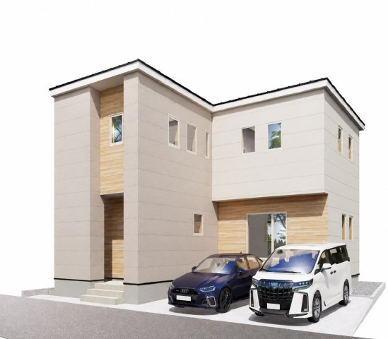 【新築戸建】札幌市東区北16条東14丁目1棟の外観パース