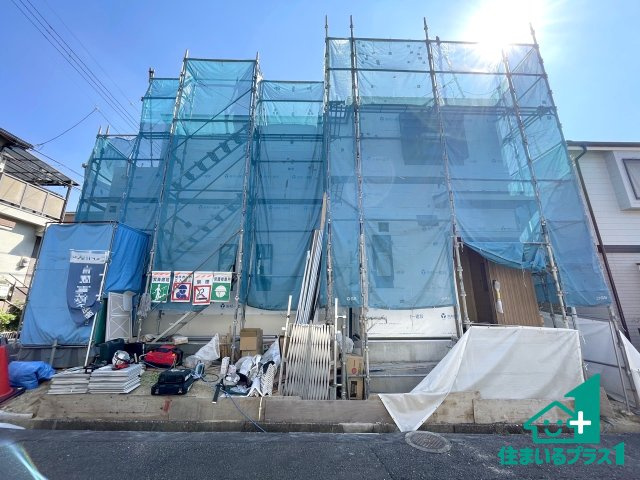 ■交野市私市山手　新築一戸建ての外観|現在はこんな感じです。完成までが待ち遠しいですね。