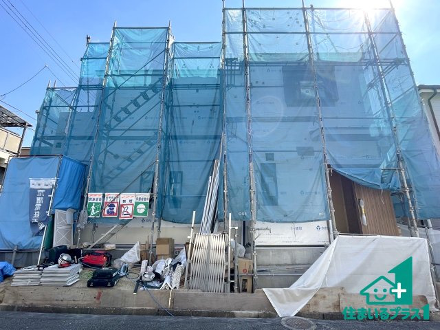 ■交野市私市山手　新築一戸建ての外観|建築中ですが現地を見ると分かる事もございますので、ぜひ一度現地をご覧ください。