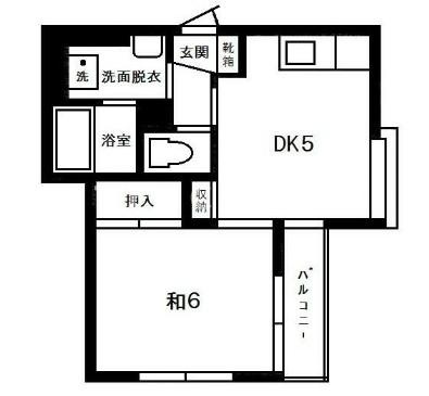 コスモプラザ富士見台の間取り