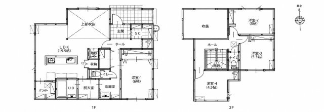 糟屋郡志免町王子3丁目第2-3棟（1号棟）の間取り|全居室収納豊富で便利です。