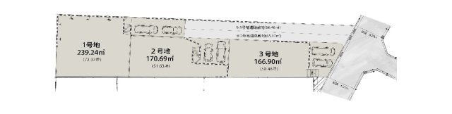 糟屋郡志免町王子3丁目第2-3棟（1号棟）の区画図|配置図（1号棟）