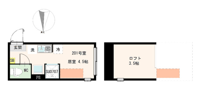 【間取り】 | ハーモニーテラス大島Ⅴ
