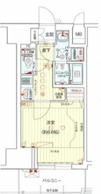 プレサンス神戸元町ミューズの間取り