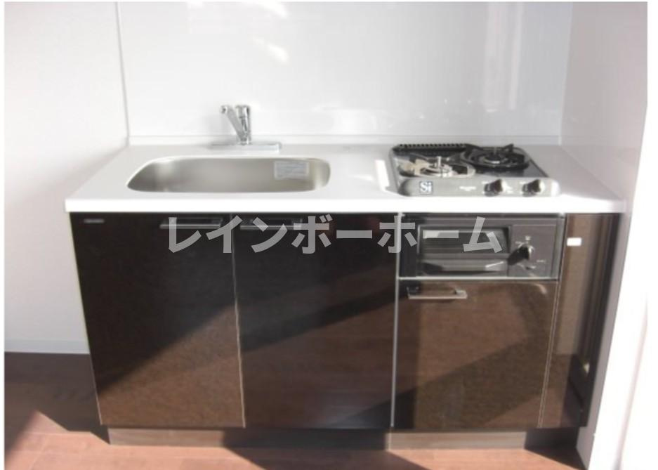 ソレイユ　仲介手数料（賃料の1.10ヵ月）の50％OFF対象物件！のキッチン|きれいなキッチンです