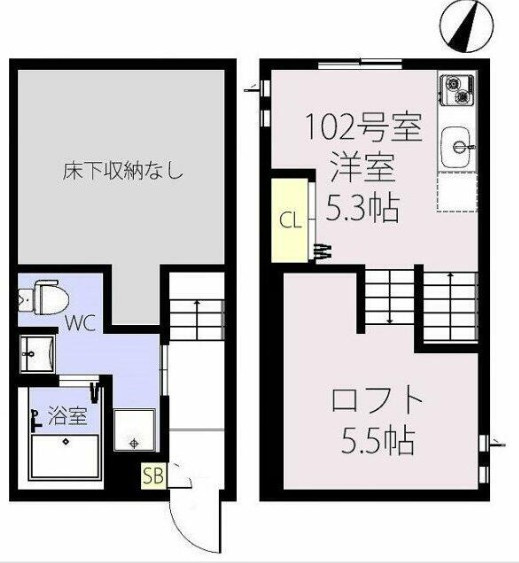 RIZEST　Kオークスの間取り