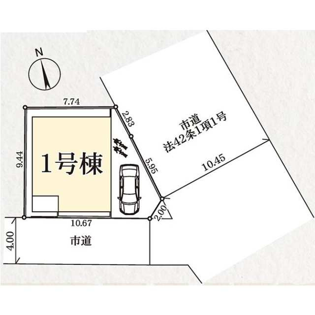 市川柏井町４期の区画図
