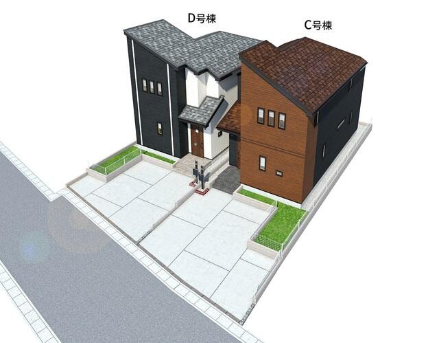 市川市曽谷１丁目１５９番のその他|C・D号棟完成予想パース