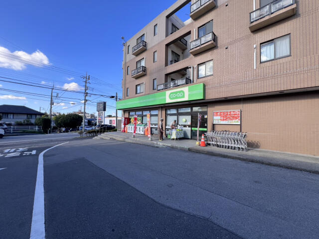 ブルーミングガーデン　船橋市芝山５丁目２棟／１期２号棟の前面道路含む現地写真|コープみらいミニコー…まで540m