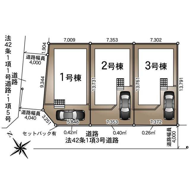 船橋市咲が丘　第２１の区画図