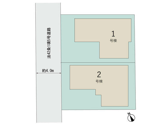 ４３３３船橋市咲が丘２５期２棟の区画図