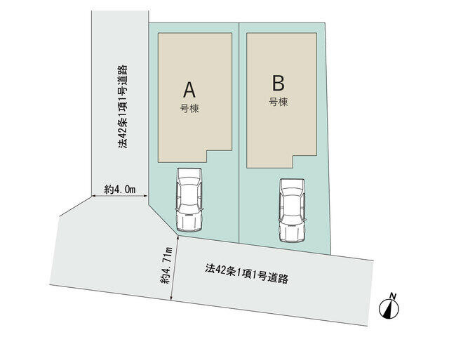 船橋市松が丘２丁目７４６番の区画図