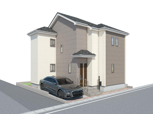 松戸市古ヶ崎２丁目３１７４番の外観パース